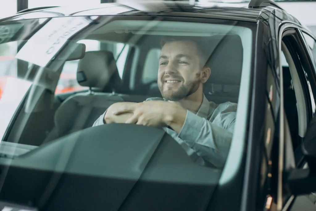 Man in auto